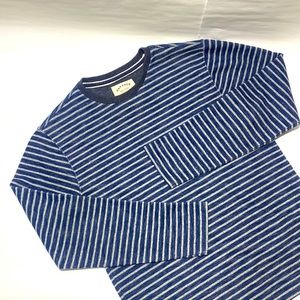 Fat Face Crewneck Sweater Mens’ Size S Blue Gray Stripe